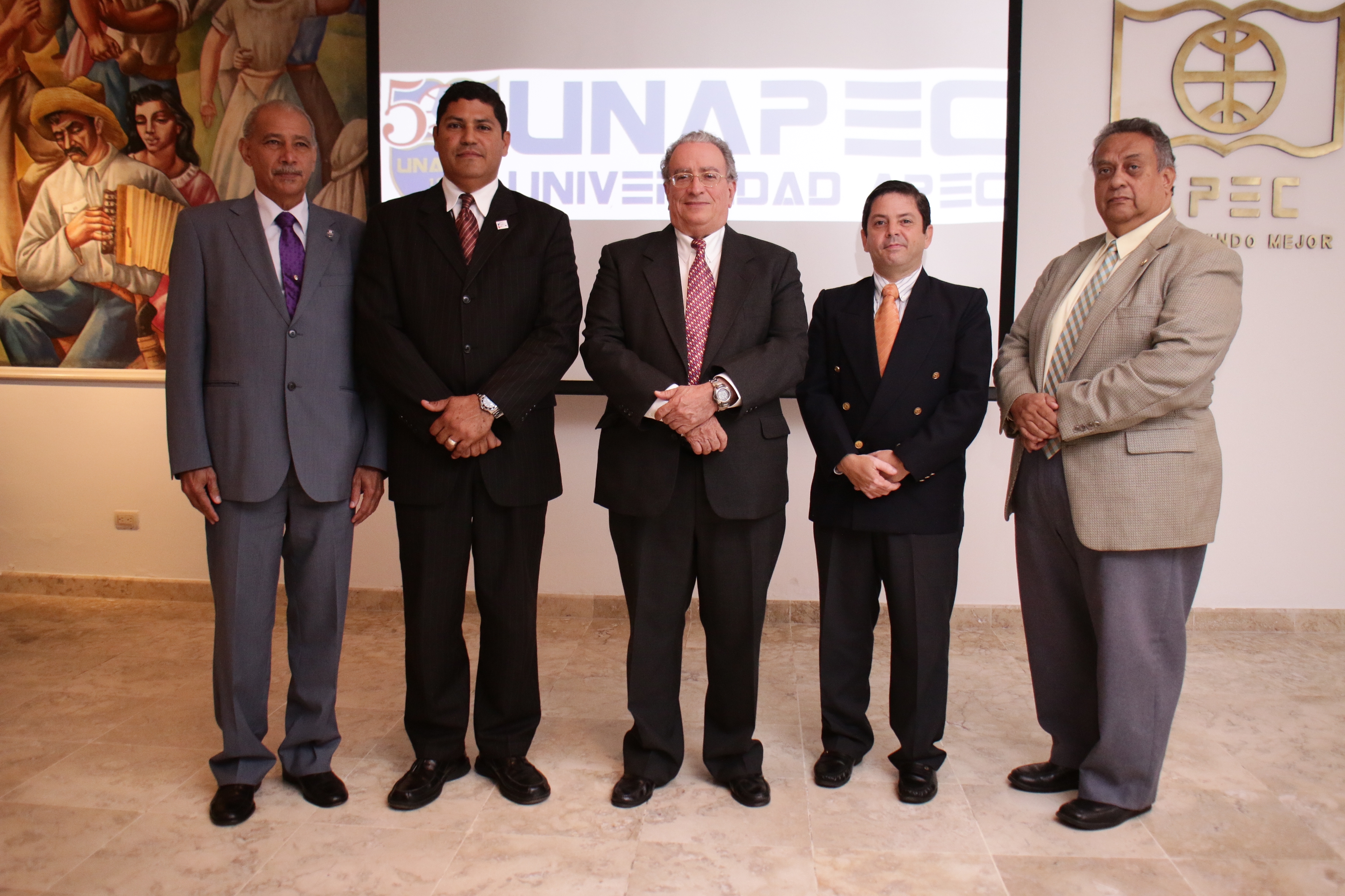 Francisco D´Oleo, Edison Leonardo Cedeño, Radhamés Mejía, Tomás Guzmán y César Carácas.