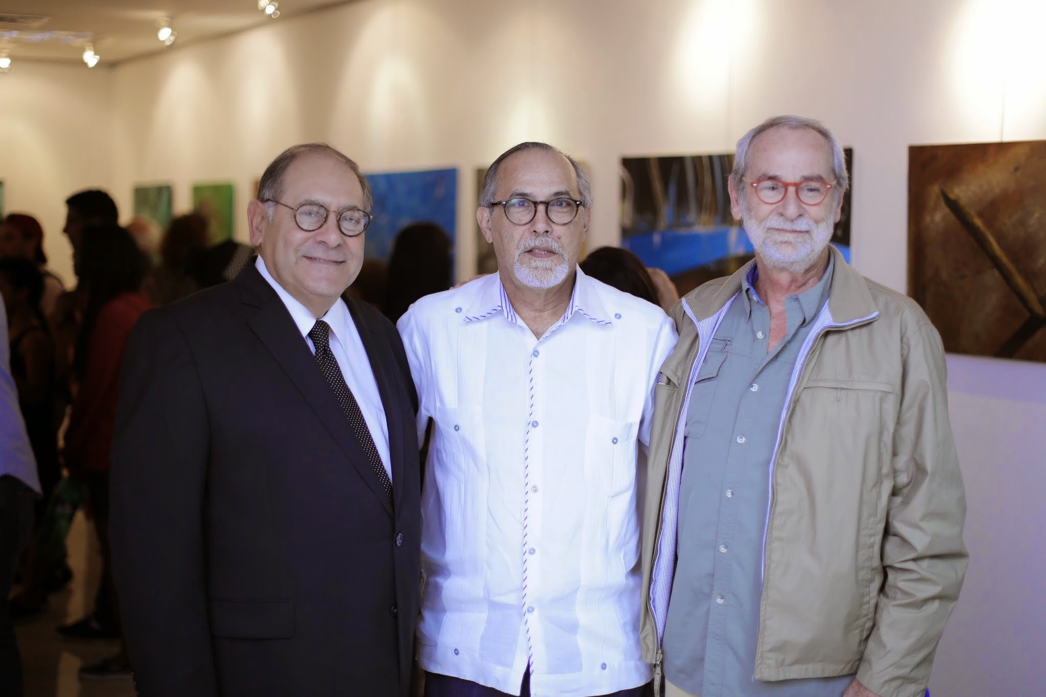 Lic. Antonio Alma, Prof. Carlos Sangiovanni y Lic. Peter Croes.