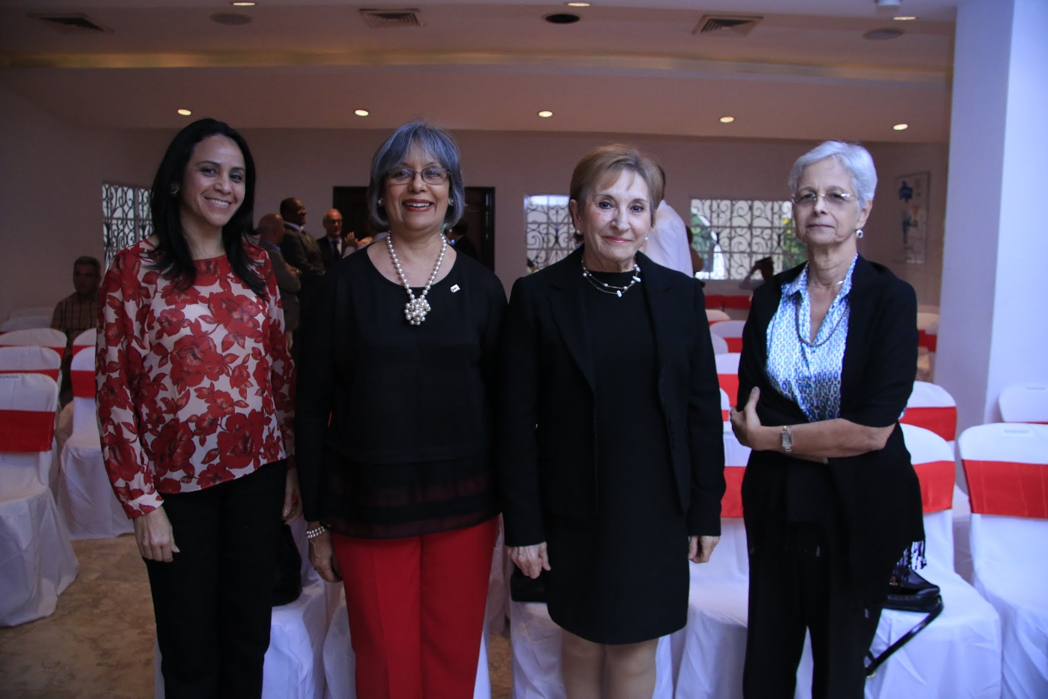 Marcia María, Choly Rodríguez (OCDS), Obdulia García de Escovar e Isabel de Marión.