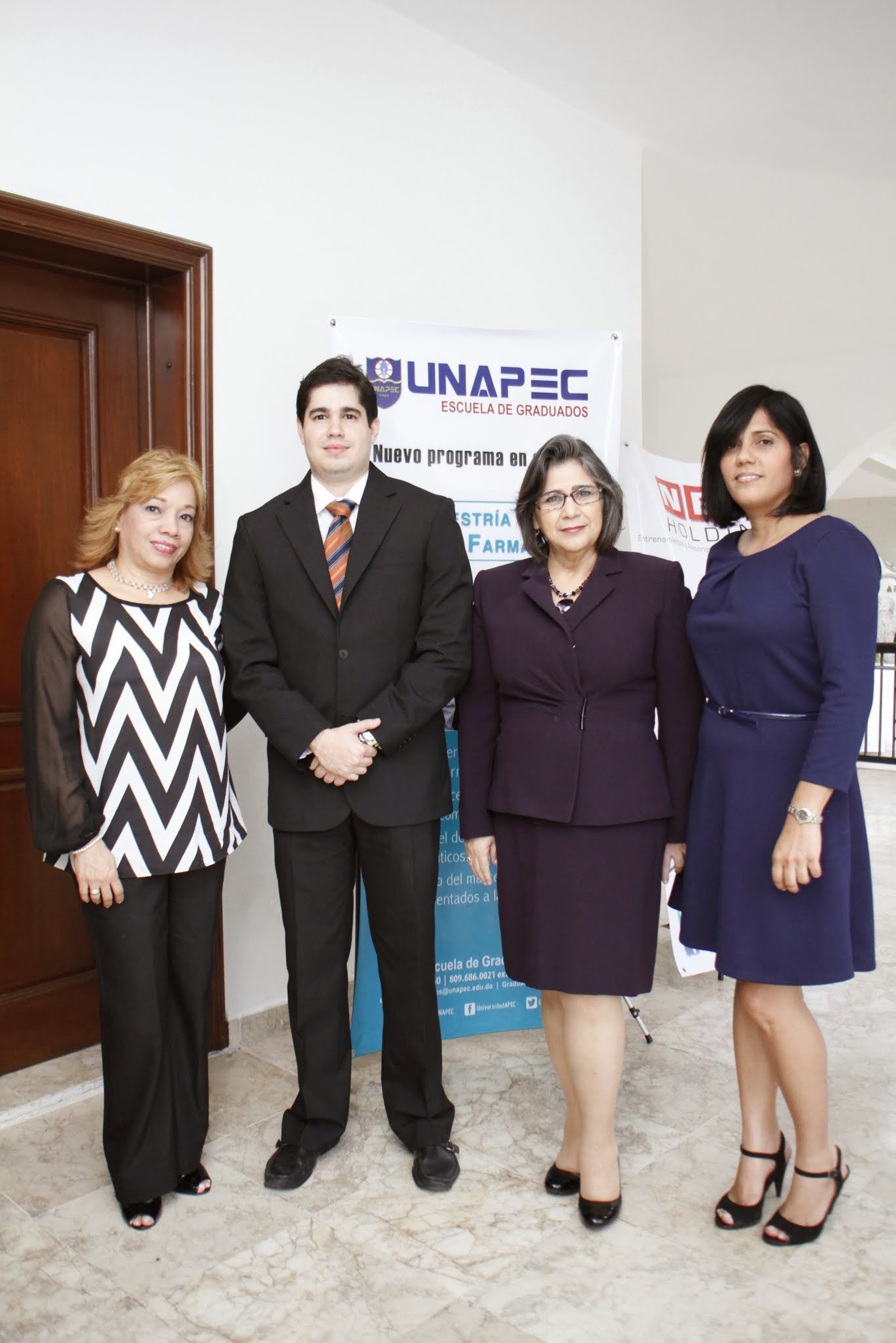 Raynelda Pimentel, Ricardo Bordas, Dalma Crúz Mirabal y Patricia Caminero
