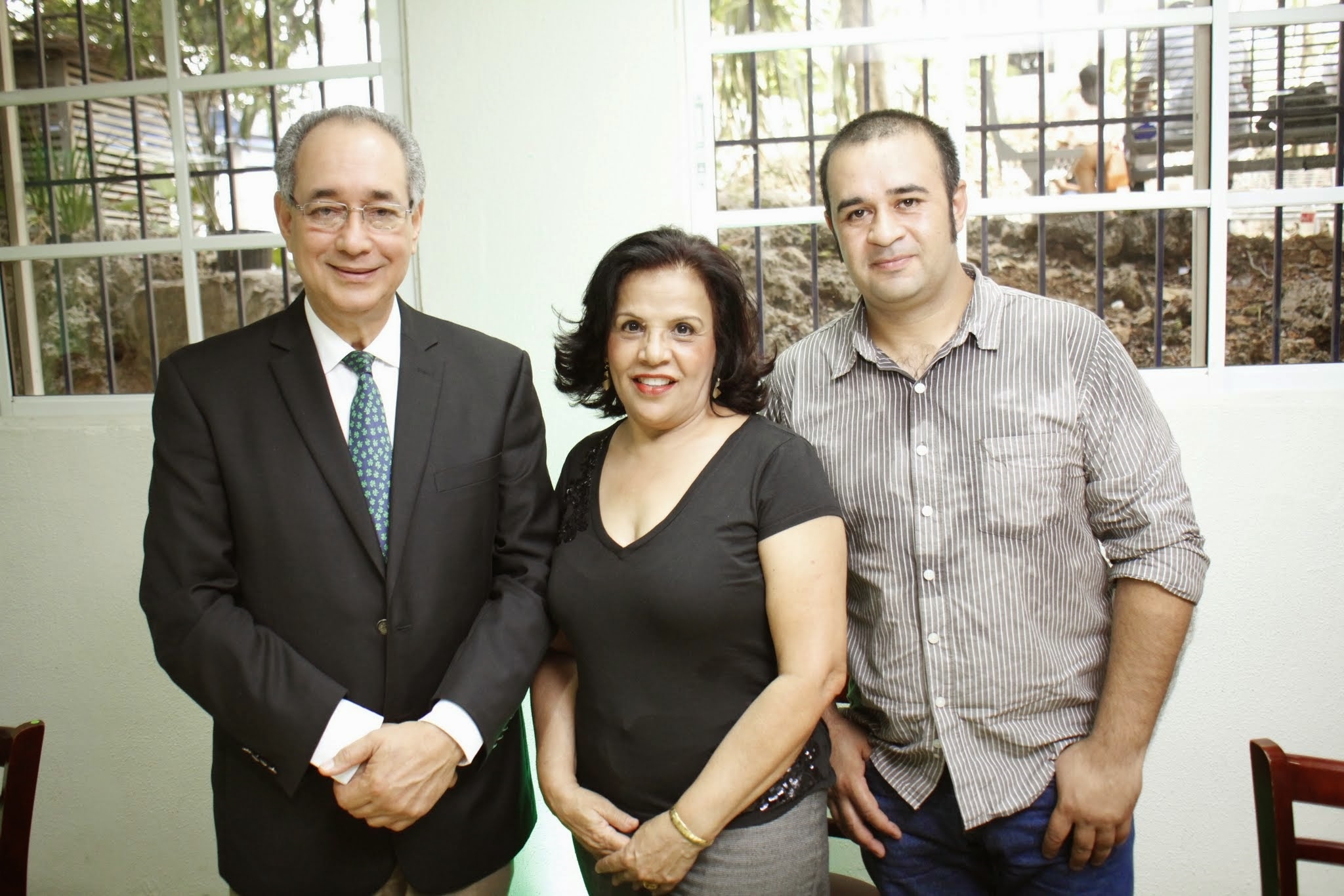 Luis Felipe Aquino, Elesi Sánchez y Marcus Moreno.
