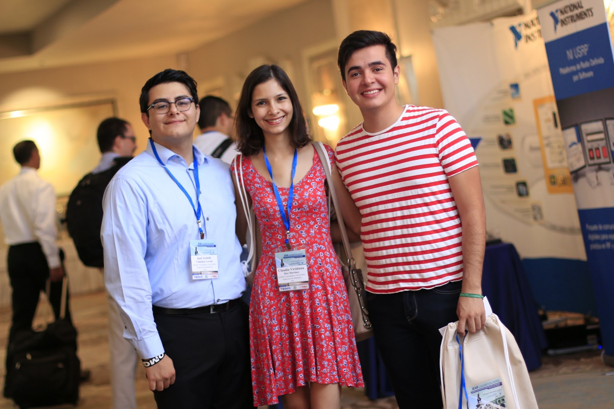 Joel Villalobos, Claudia Diez y Marcelo Ortega del Instituto Tecnológico Monterrey