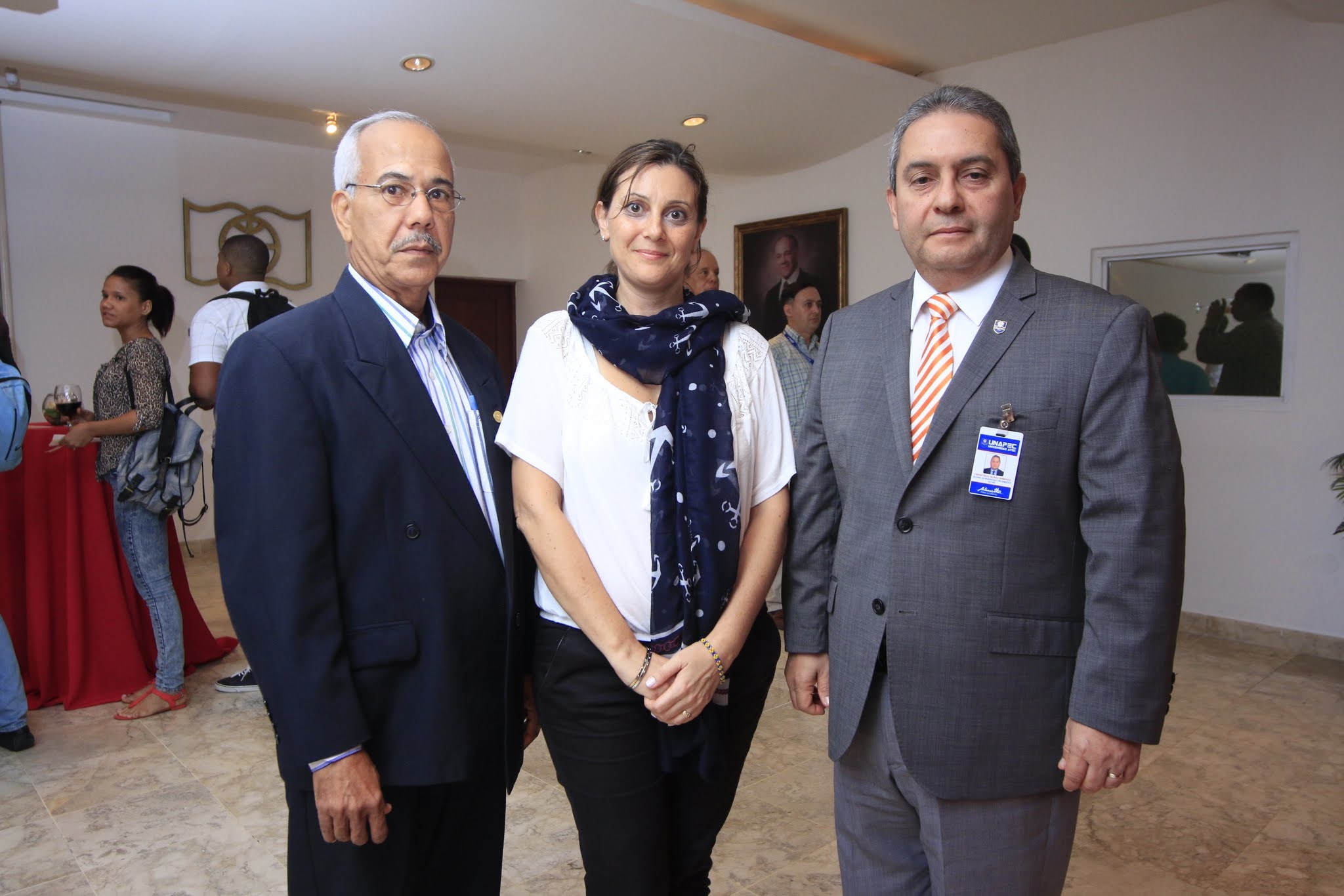 Alfredo Dotel, María Paz Bermejo y Frank Núñez.