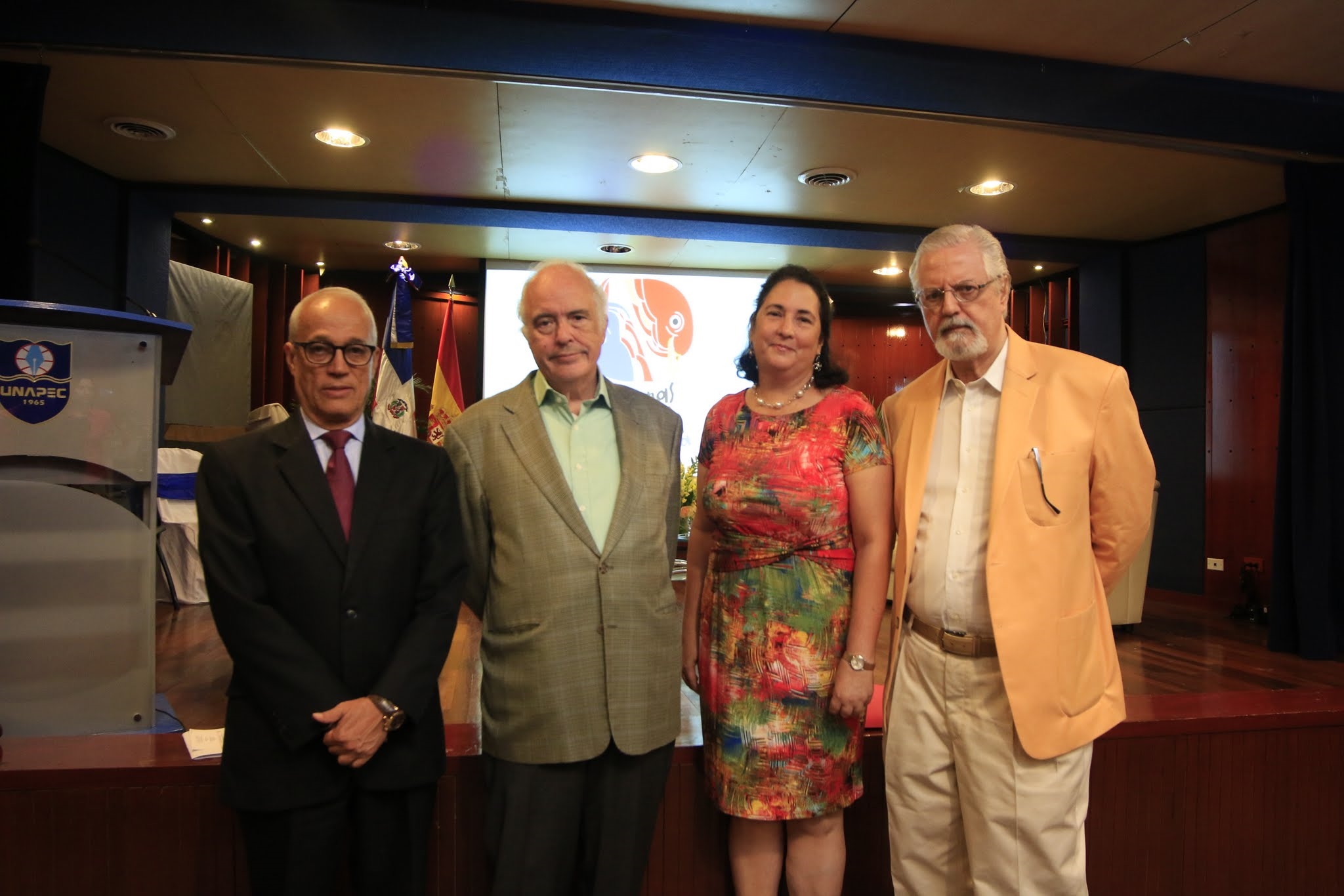 Andrés L. Mateo, Bernardo Vega, Natalia González y José del Castillo.