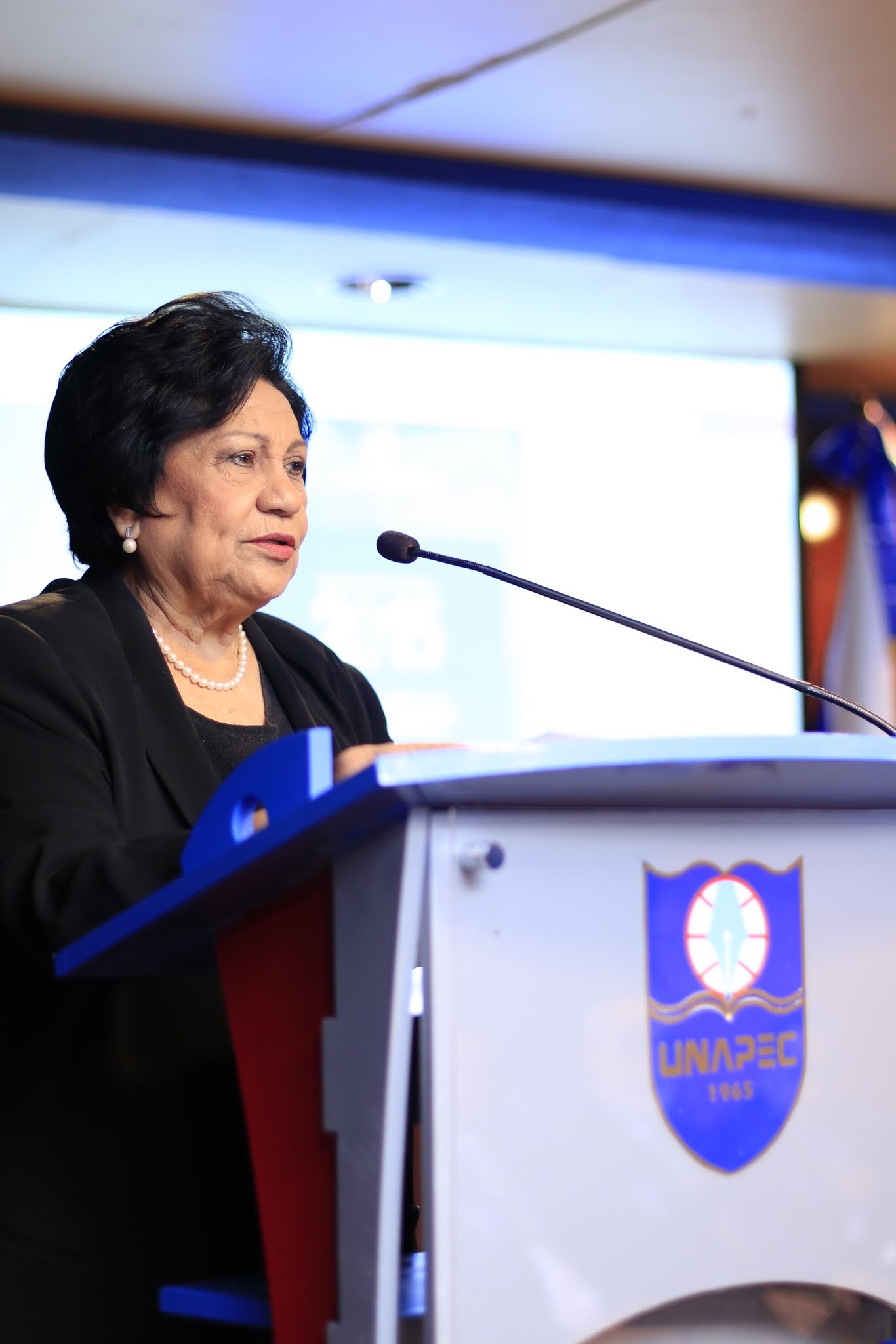Ligia Amada Melo de Cardona, ministra de Educación Superior de República Dominicana.