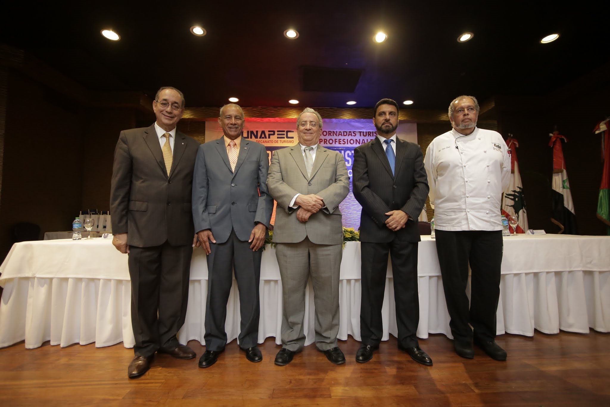 Luis Felipe Aquino, Francisco D´Oleo, Radhamés Mejía, Moisés Arbaje y Miguel Flaquer