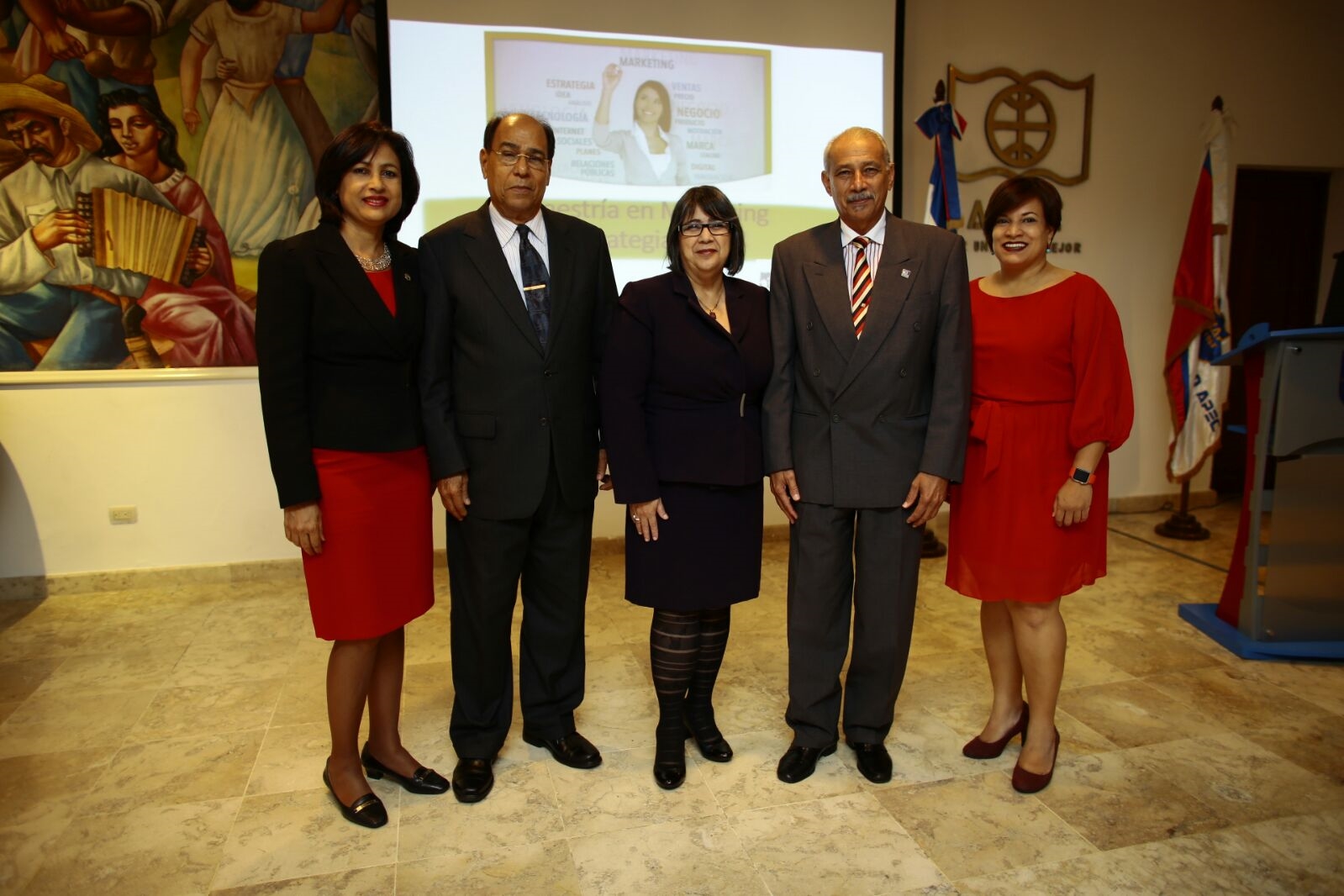 Marisela Almánzar, Pedro Antonio Eduardo, Dalma Cruz Mirabal, Francisco D´Oleo y Erika Valenzuela.