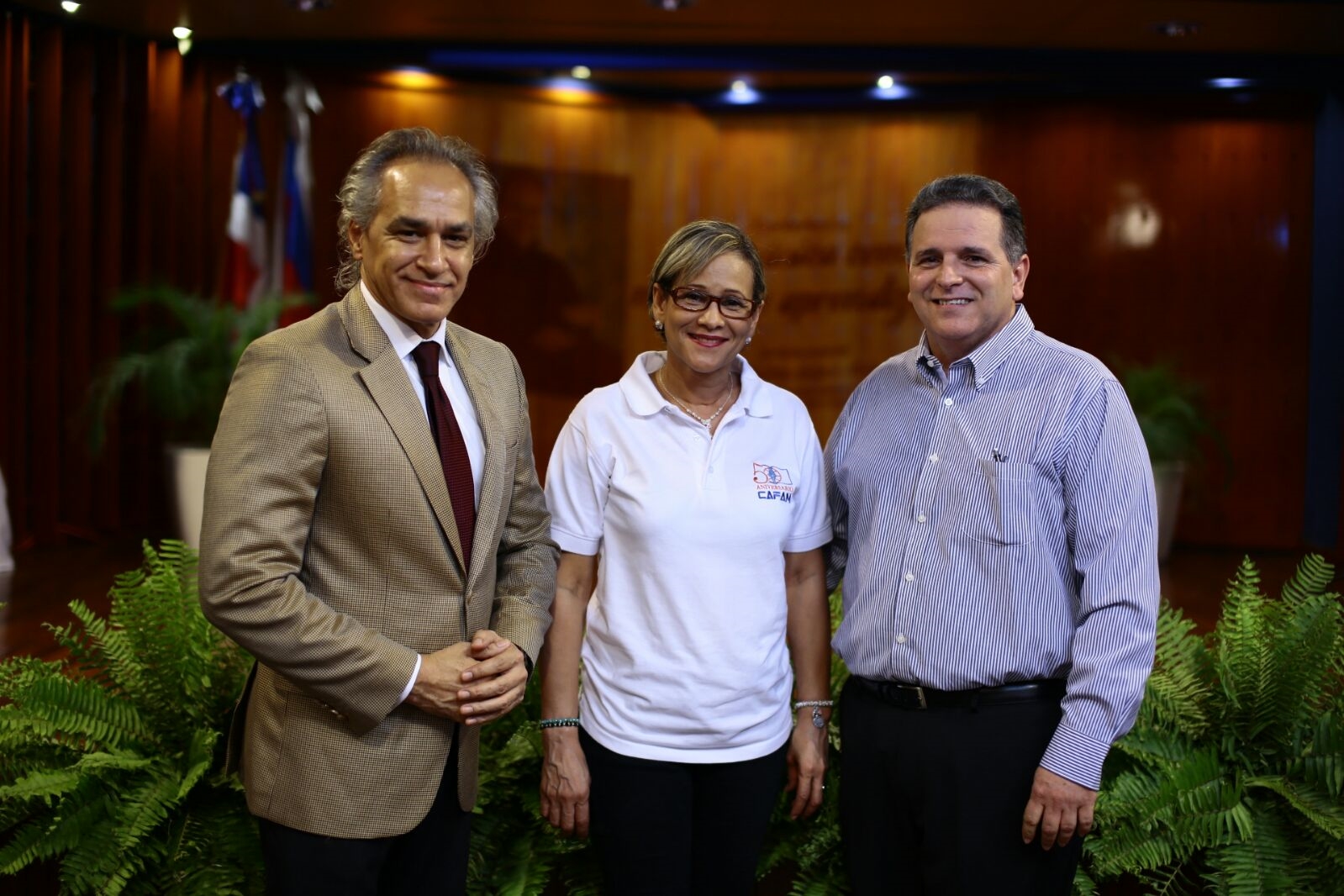 José Antonio Molina, Fanny Torres y Andrés Vidal
