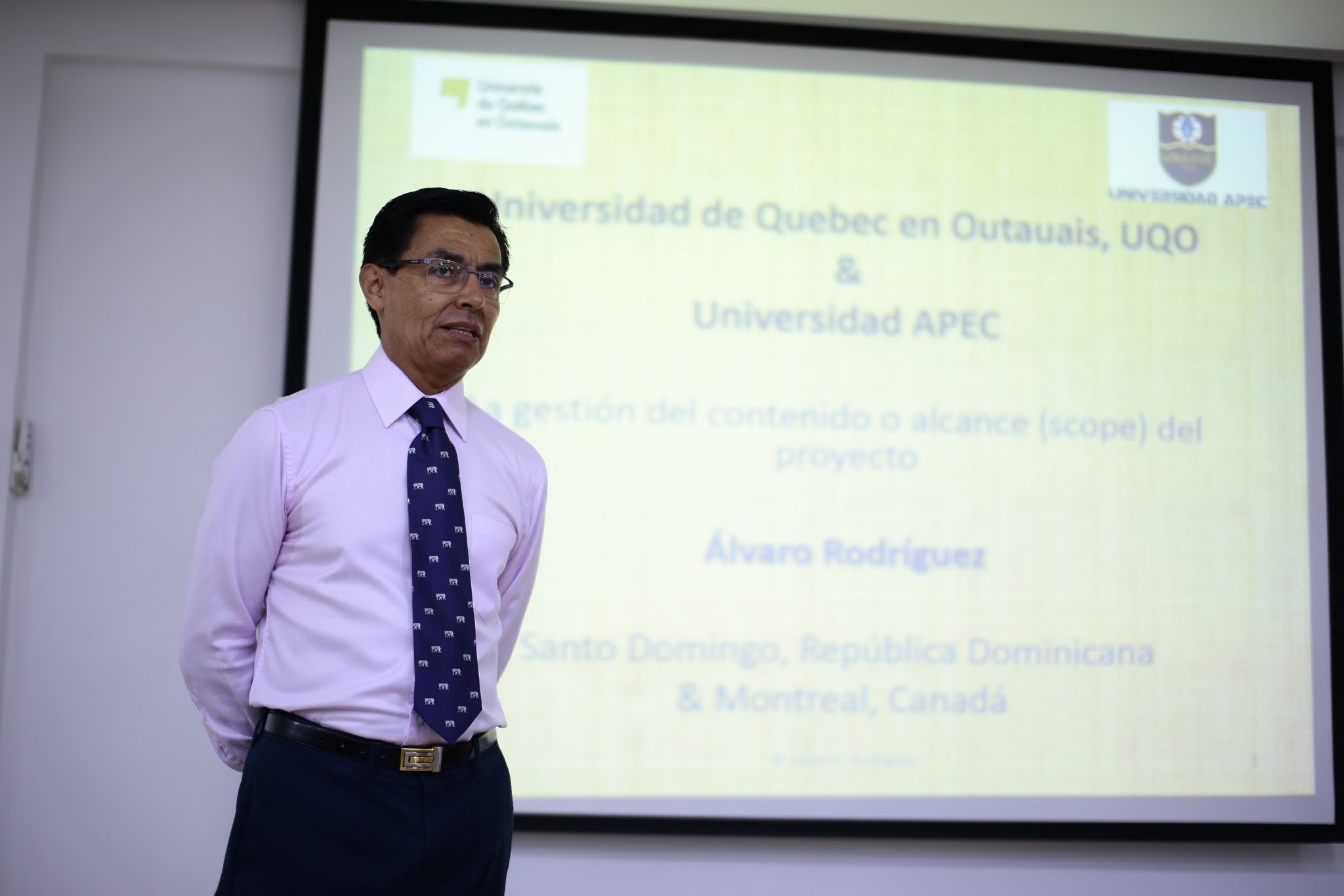 Álvaro Rodríguez, docente de la Universidad de Quebec Canadá